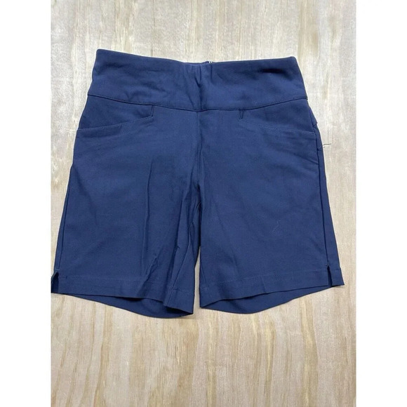 Lady Hagan Tummy Control Shorts Dark Navy Hydrodri 4-way Stretch NWT $55 XS - Picture 1 of 5